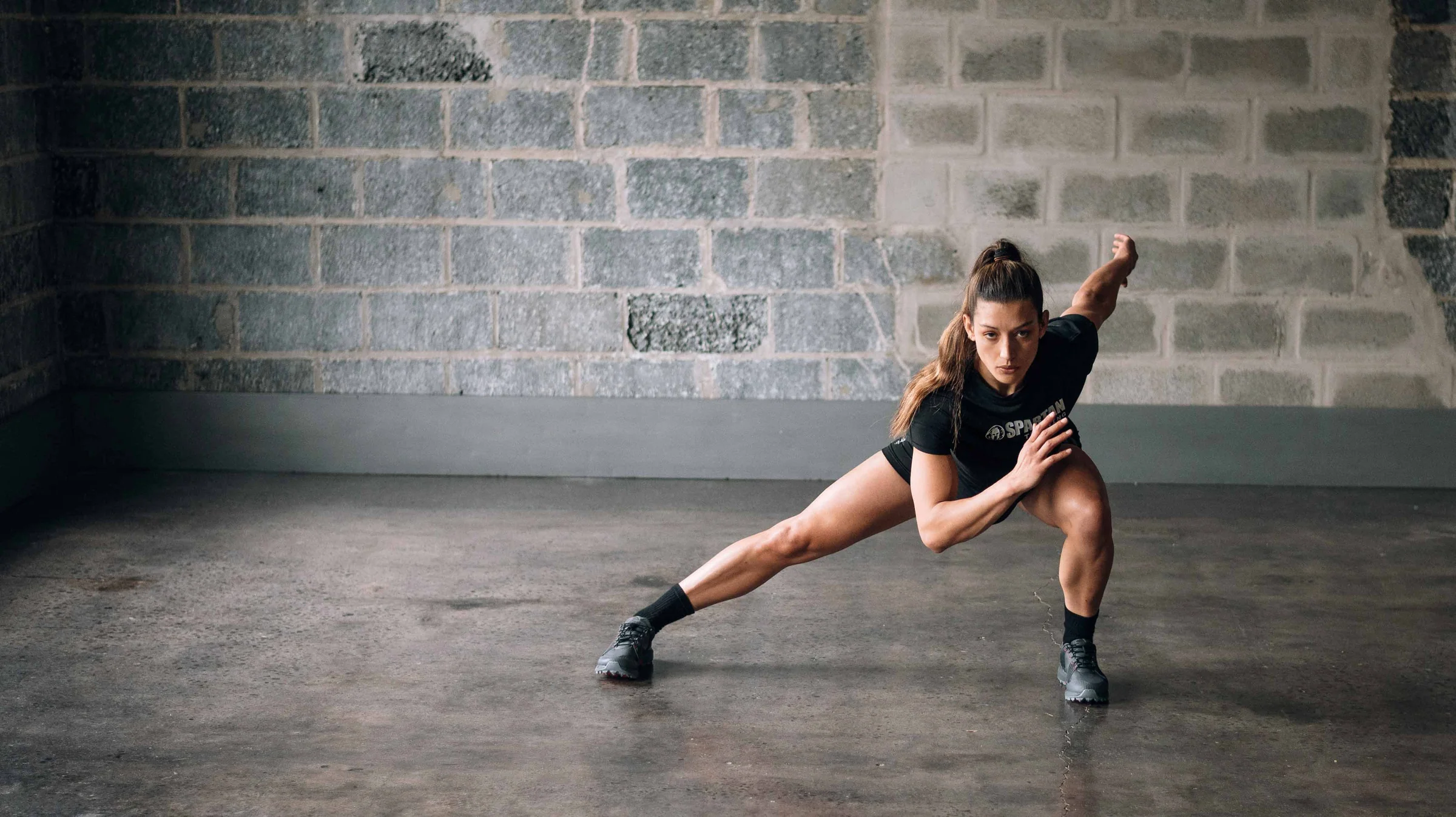 Person performing a functional movement session with mobility and coordination exercises